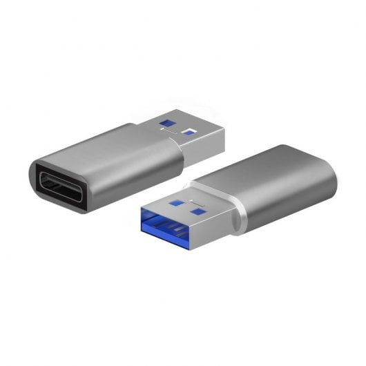 Aisens A108-0677 Adattatore Mini USB 3.2 Gen2 a USB 2.0 3A Grigio