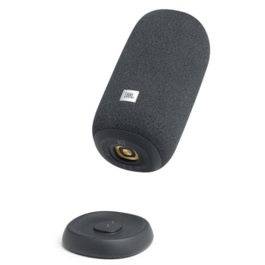 JBL Link Portable Coluna Bluetooth Speaker com Assistente Google Cinzenta