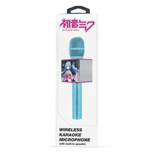 OTL Technologies Microfone Karaoke Hatsune Miku Sem fios com altifalante para qualquer fonte de som