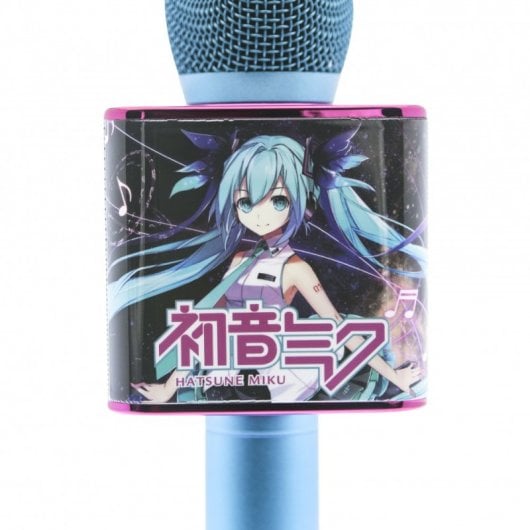 OTL Technologies Microfone Karaoke Hatsune Miku Sem fios com altifalante para qualquer fonte de som
