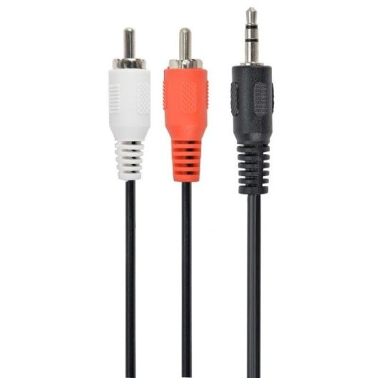 Cable de Audio Gembird 3.5mm a 2xRCA Macho/Macho 2.5m