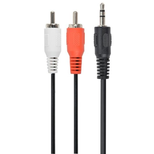 Cable de Audio Gembird 3.5mm a 2xRCA Macho/Macho 2.5m