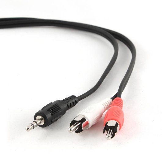 Cable de Audio Gembird 3.5mm a 2xRCA Macho/Macho 2.5m