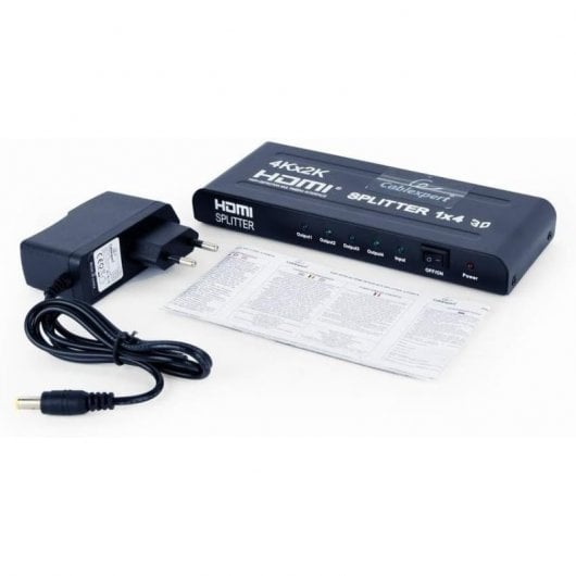 Gembird DSP-4PH4-02 Divisor de HDMI 4 Portas Preto