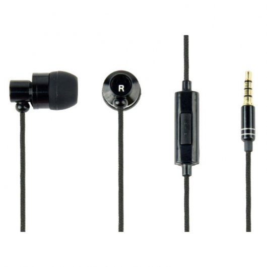 Gembird Paris Auriculares Metálicos com Microfone Preto