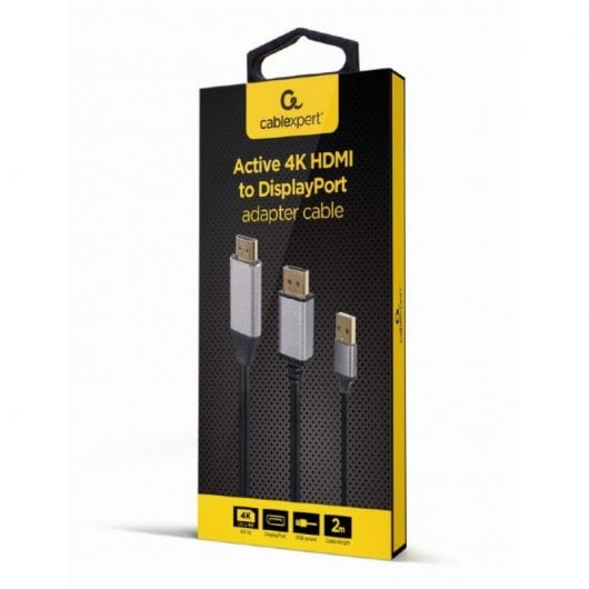Gembird A-HDMIM-DPM-01 Videokabel-Adapter 2 m HDMI Typ A (Standard) DisplayPort Schwarz