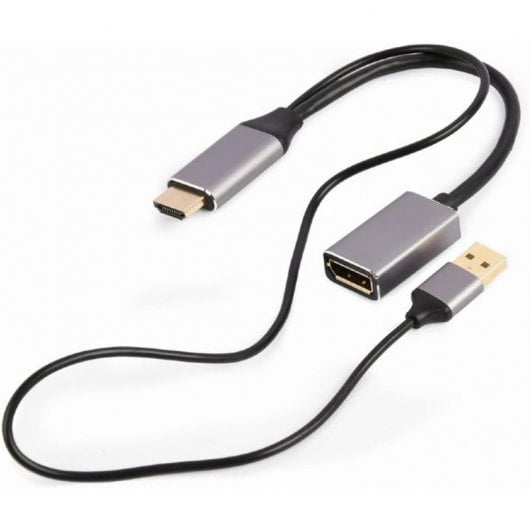 Gembird A-HDMIM-DPF-02 Cable Adaptador HDMI a DisplayPort Macho/Hembra 4K Negro
