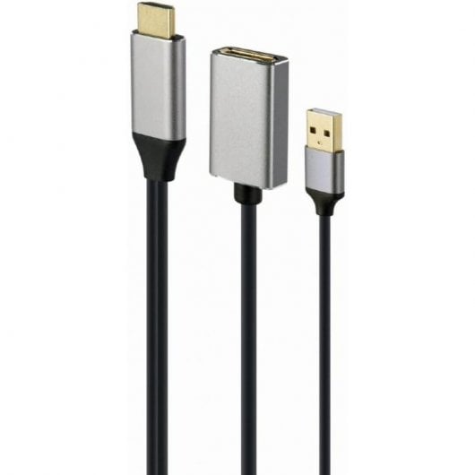 Gembird A-HDMIM-DPF-02 Cable Adaptador HDMI a DisplayPort Macho/Hembra 4K Negro
