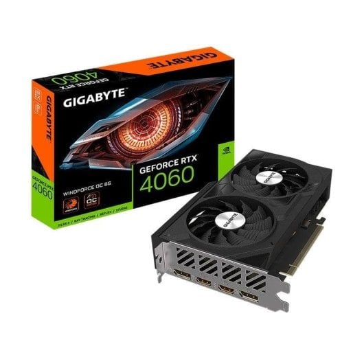 Carte Graphique Gigabyte GeForce RTX 4060 WINDFORCE OC 8GB GDDR6