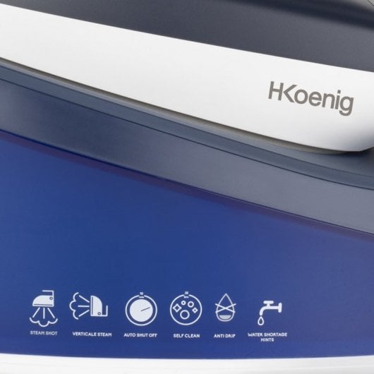 Centro da stiro Hkoenig V7 2200W 5,5 Barre 5,5 Barre Blu