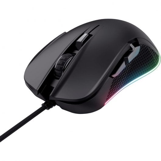 Trust GXT 922 YBAR Mouse da gioco ottico USB RGB 7200 DPI Nero