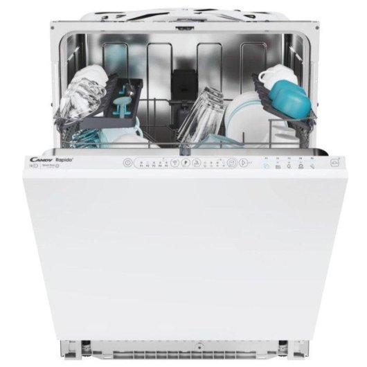 Máquina de Lavar Loiça Candy RapidÓ CI 3E6L0W 13 Conjuntos E Branco