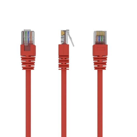 Netzwerkkabel RJ45 Cat5e Gembird PP12-0.5M/R 50cm Rot