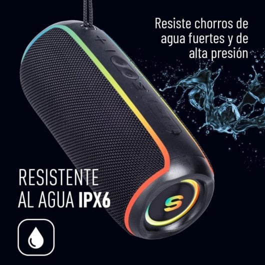 Elbe ALT-N12-TWS Coluna Portátil Bluetooth Resistente à Água 20W RGB Preta
