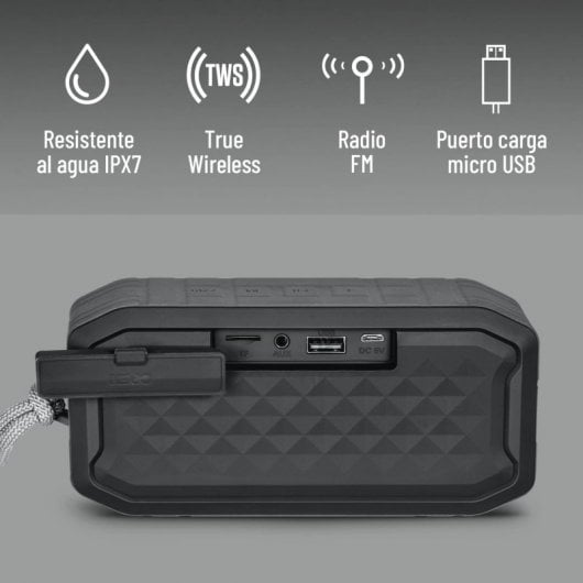 Elbe ALT-G15-TWS Altoparlante Bluetooth portatile impermeabile 5W Grigio