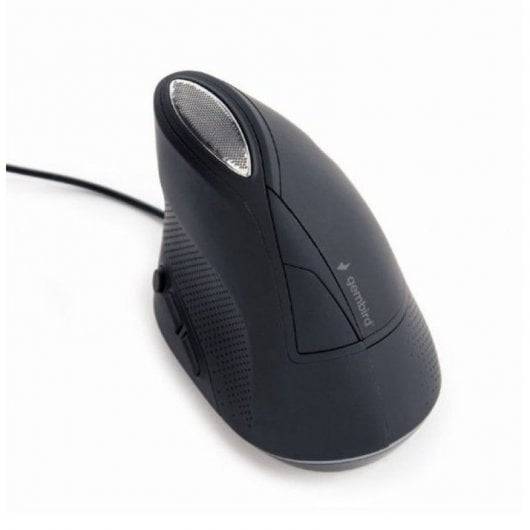 Mouse ottico ergonomico Gembird 6 pulsanti 3200 DPI Grigio siderale