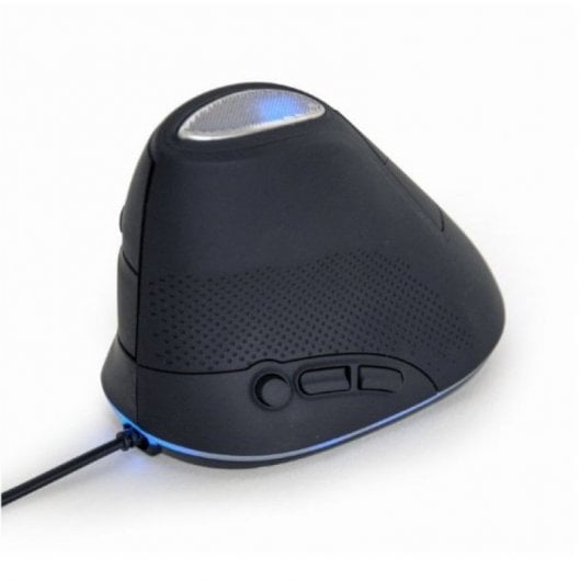 Mouse ottico ergonomico Gembird 6 pulsanti 3200 DPI Grigio siderale