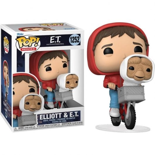 Funko Pop Film E.T Elliot con E.T su una bicicletta