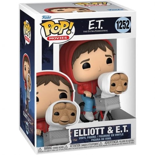 Funko Pop Film E.T Elliot con E.T su una bicicletta