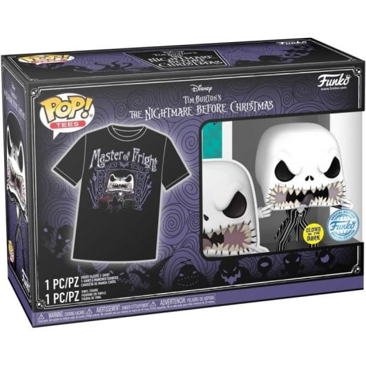Funko Pop & Tee Pesadilla Antes de Navidad Funko Jack Skellington + Camiseta Talla S