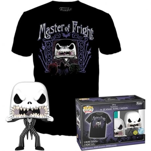 Funko Pop & Tee Pesadilla Antes de Navidad Funko Jack Skellington + Camiseta Talla M