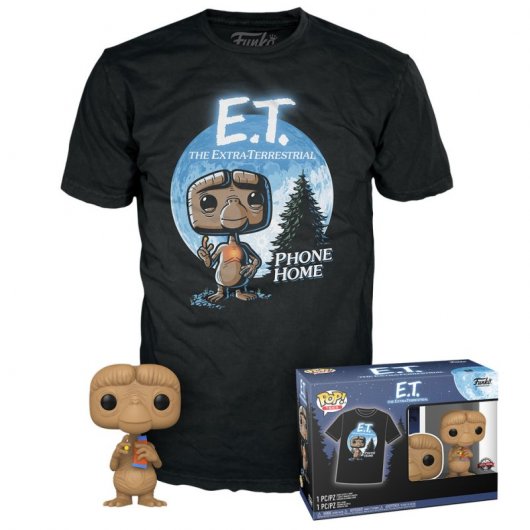 Funko Pop & Tee E.T. El Extraterreste + Camiseta Talla XL
