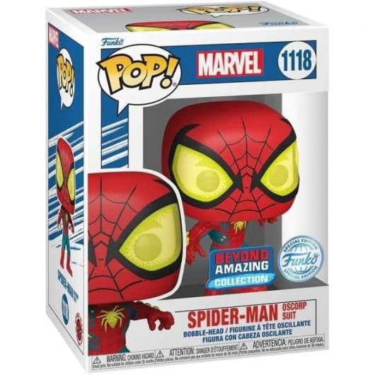 Funko Pop Marvel Spider-Man im Oscorp-Anzug, Sonderausgabe