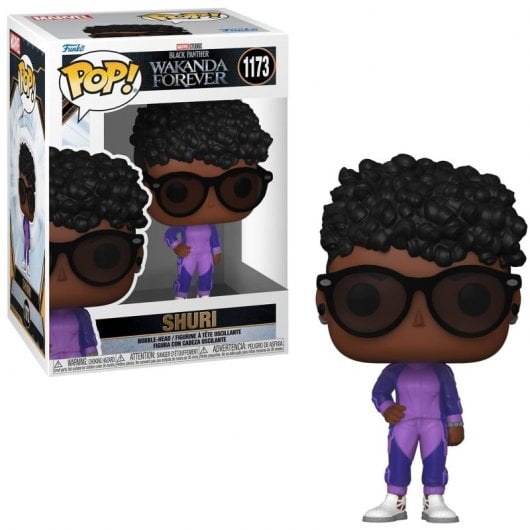 Funko Pop Marvel Black Panther : Wakanda Forever Shuri avec lunettes de soleil