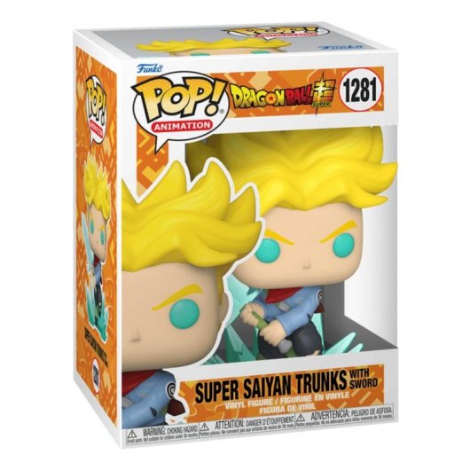 Figura da collezione Funko POP Animation 58019 Saiyan Trunks con Spada Dragon Ball Super