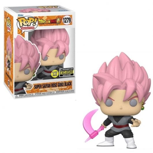 Funko Pop Dragon Ball Super Goku Preto Rosa com Foice
