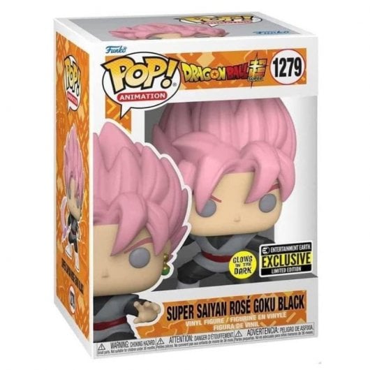 Funko Pop Dragon Ball Super Goku Preto Rosa com Foice