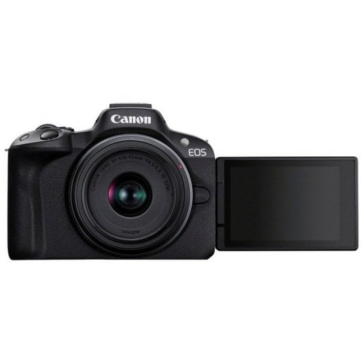 Canon EOS R50 24.2MP WiFi Preto + Kit para Vloggers