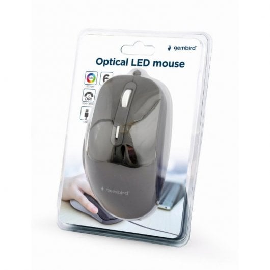 Gembird MUS-6B-02 Maus Büro rechts USB Typ-A Optisch 3600 DPI