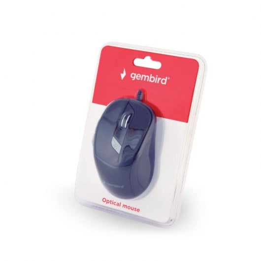 Mouse ottico Gembird MUS-4B-02 con cavo USB Nero