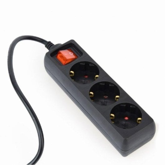 Regleta Gembird EG-PSU3-01 3 Tomas con Interruptor y Fusible