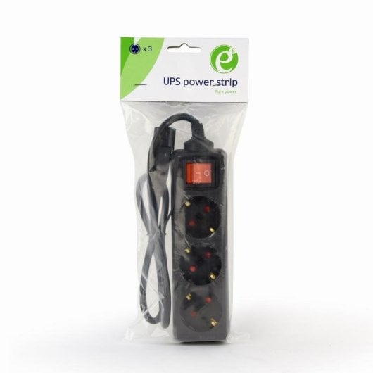 Regleta Gembird EG-PSU3-01 3 Tomas con Interruptor y Fusible