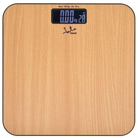 Báscula Digital Jata 498 Hasta 150 kg Precisión 100 g Pantalla LCD Apagado Automático