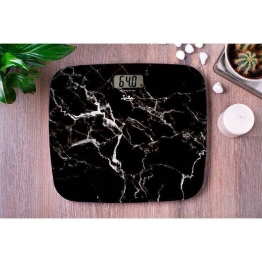 Pèse Personne Électronique Jata HBAS1415 Jusqu'à 180 kg Verre Effet Marbre LCD