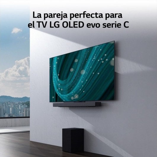 LG SC9S Barra de Sonido con Subwoofer Inalámbrico 3.1.3 Canales 400W Negra