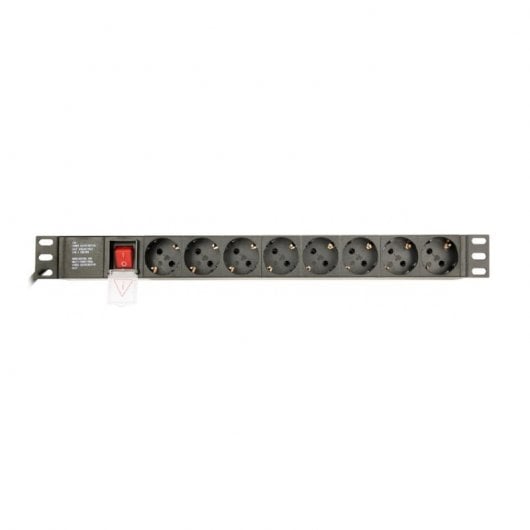 Gembird EG-PDU-014 unité de distribution d'énergie 8 sortie(s) CA 1U Noir