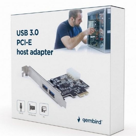 Gembird UPC-30-2P Tarjeta PCIe 2 Puertos USB 3.0