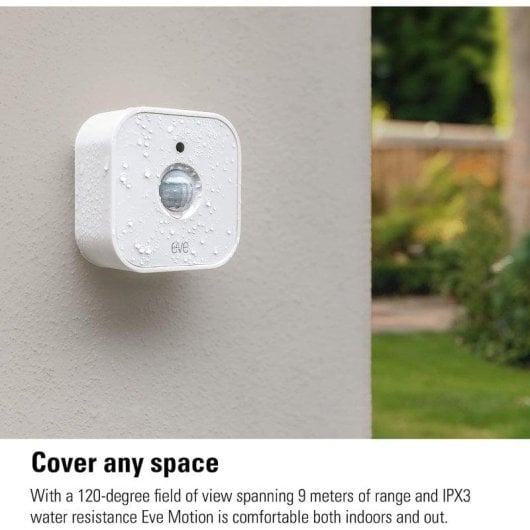 Sensor de Mouvement Eve 10EBY9951 Wireless Intérieur Extérieur IPX3 Matter