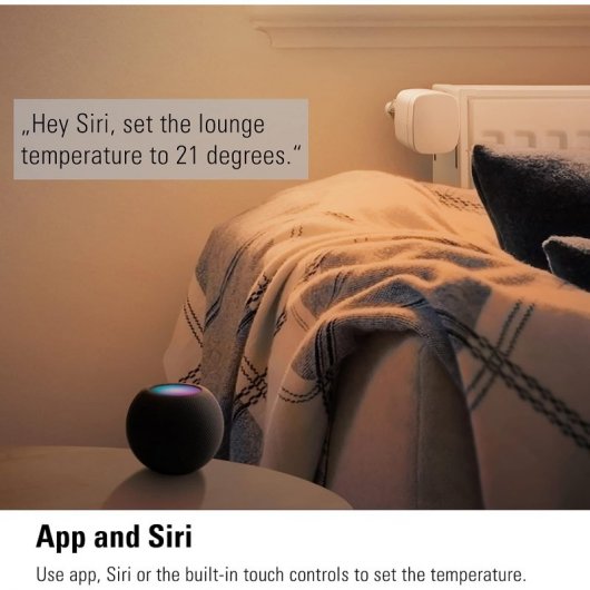 Eve Thermo Válvula de radiador inteligente com tecnologia Apple HomeKit e programações autónomas