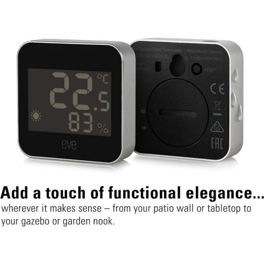 Eve 10EBS9901 sensore di temperatura e umidità Interno/esterno Libera installazione Wireless