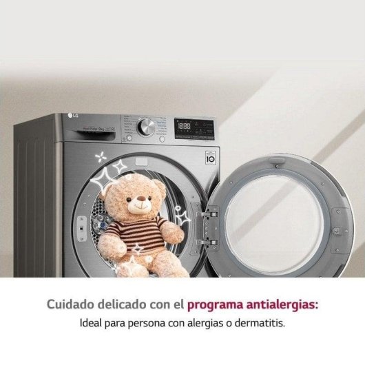 LG RH90V9PV2N Secadora con Bomba de Calor 9Kg C Inox Antihuellas
