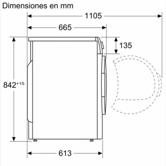 Bosch WTR85V92ES Secadora con Bomba de Calor 8Kg A++ Blanca