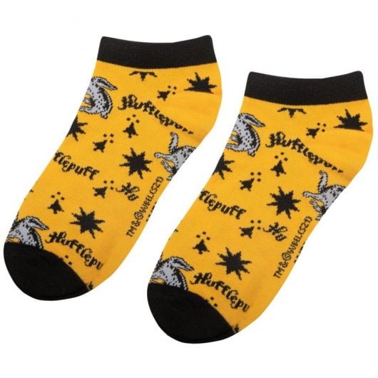 Conjunto de 3 meias Hufflepuff Cinereplicas Harry Potter