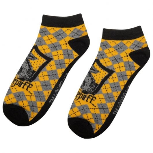 Conjunto de 3 meias Hufflepuff Cinereplicas Harry Potter