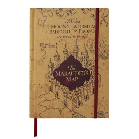 Caderno Dobrável Mapa do Maroto Cinereplicas Harry Potter
