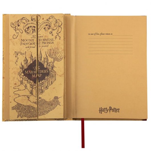 Caderno Dobrável Mapa do Maroto Cinereplicas Harry Potter